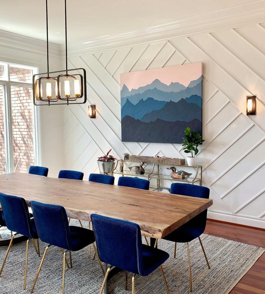 painted dining room