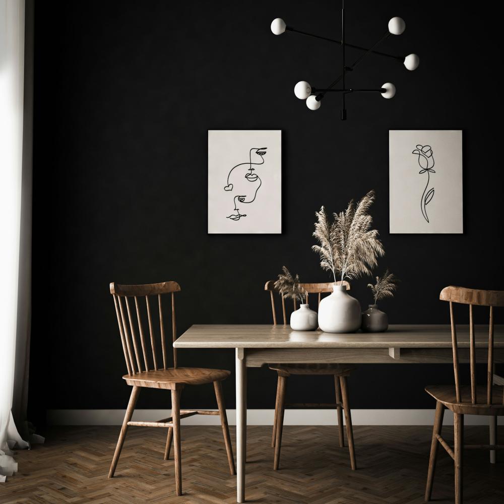 painted dining room