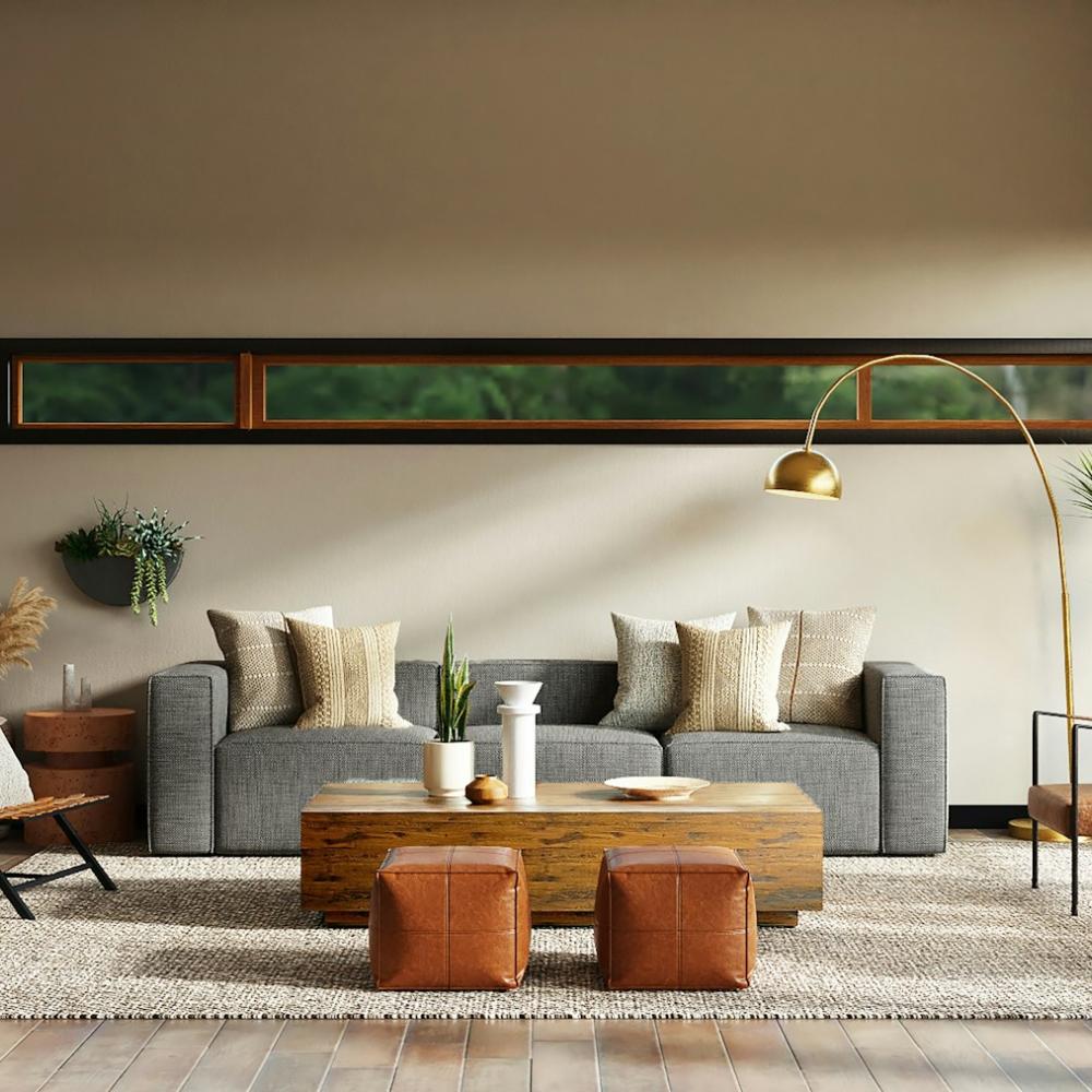 painted living room
