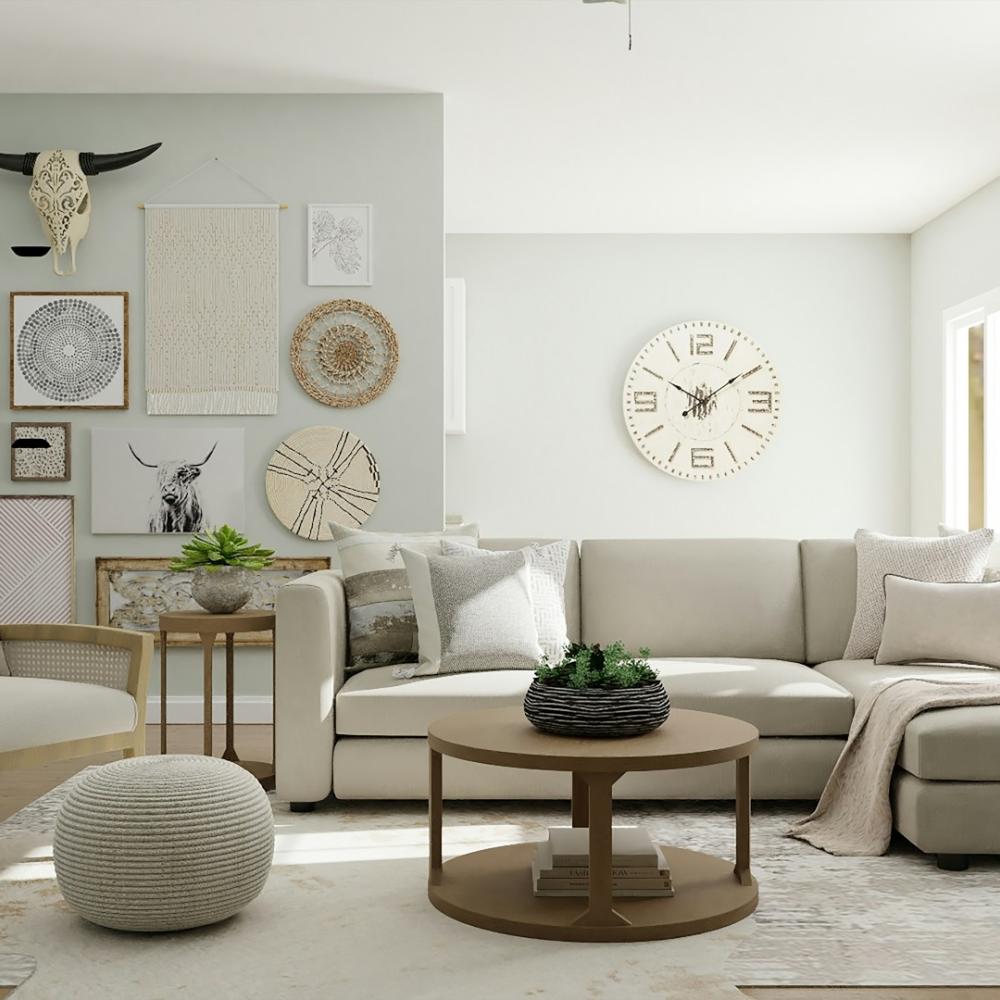 painted living room
