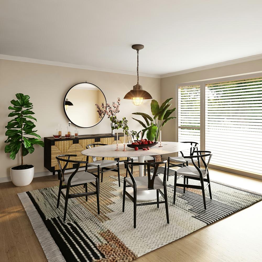 painted dining room