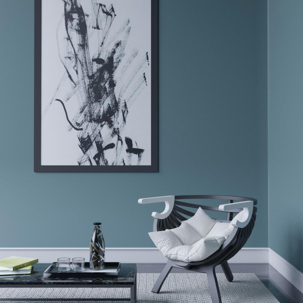 painted living room
